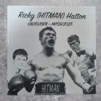 Commemorative Ricky Hatton Laser Engraved Subway Tile – 100mm x 100mm