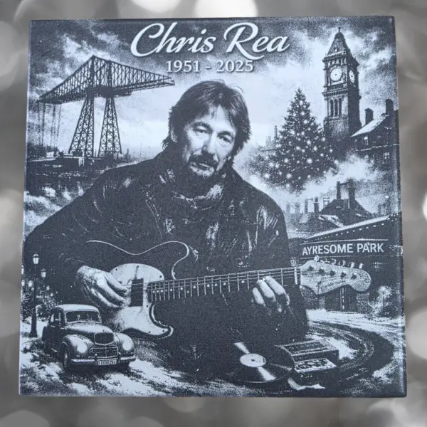 Chris Rea Tribute – Driving Home For Christmas - Laser Engraved Ceramic Tile