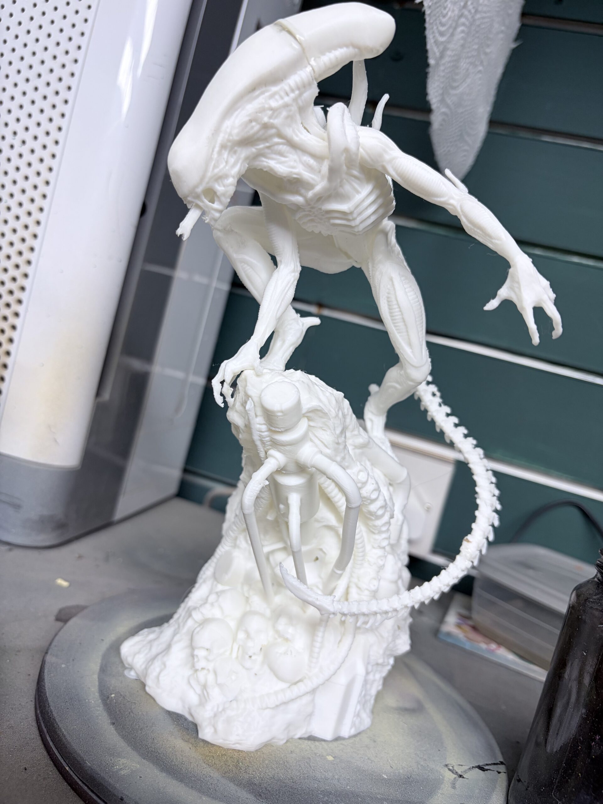 Unpainted diorama in the Burnt Toast workshop