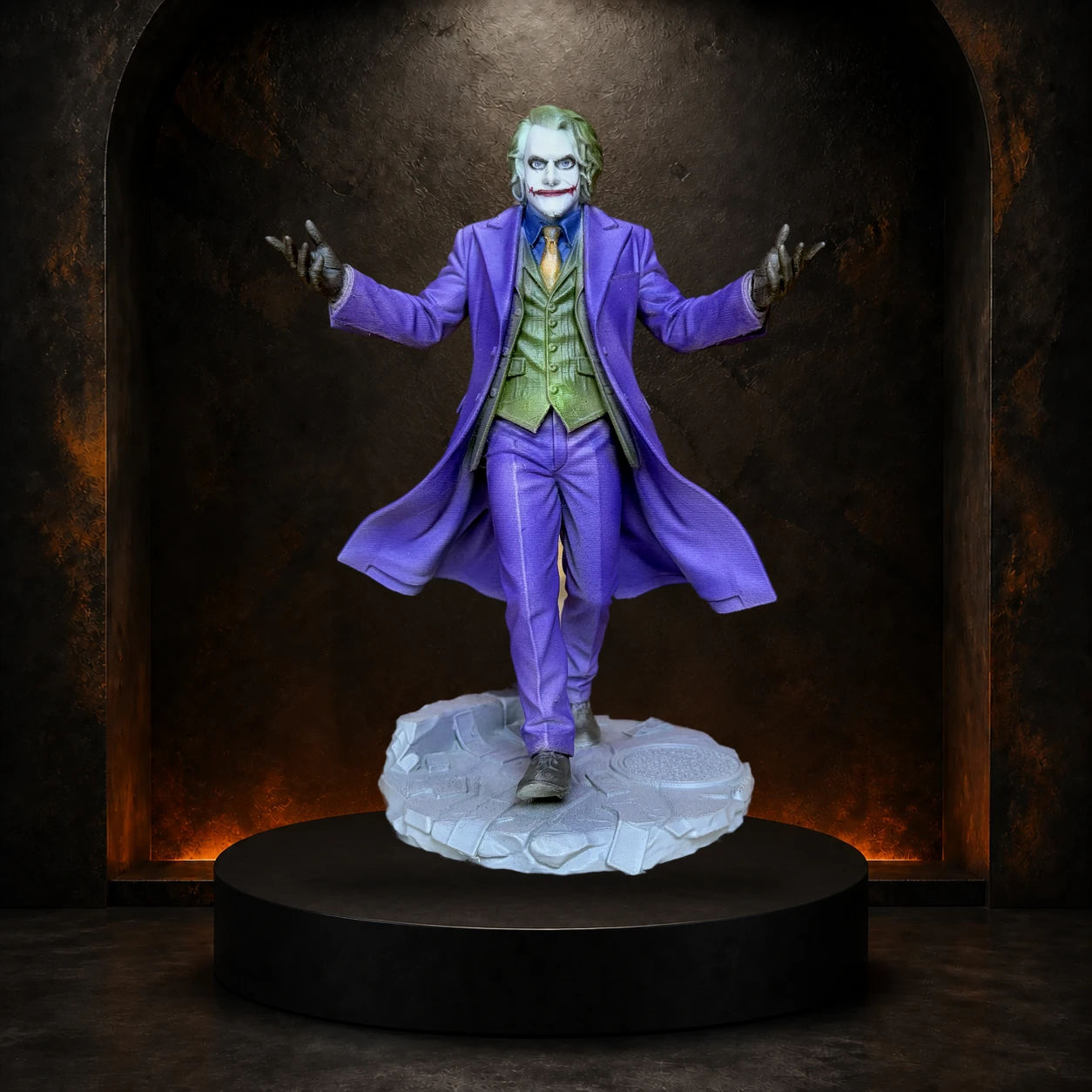Agent of Chaos limited-run hand-airbrushed villain figure by Burnt Toast