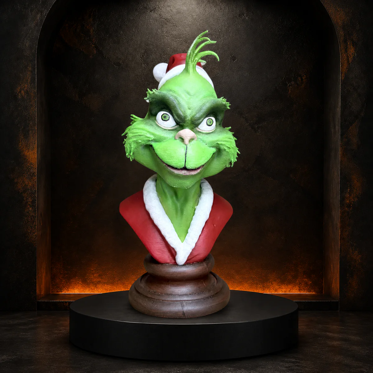 Christmas Mischief — one-off Burnt Toast character bust