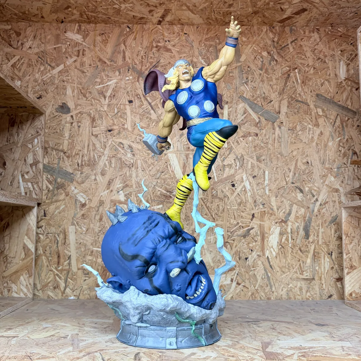 Thunder god lightning diorama