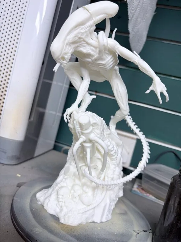 Unpainted diorama in the Burnt Toast workshop